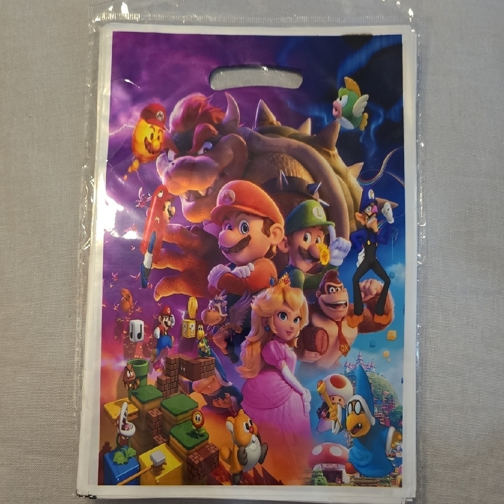 Super Mario Party Favor Bags